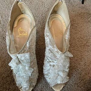 Christian Louboutin White Heel